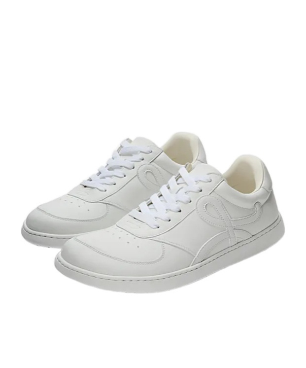 Loewe Jambo Sneakers In Soft Grained Calfskin In White