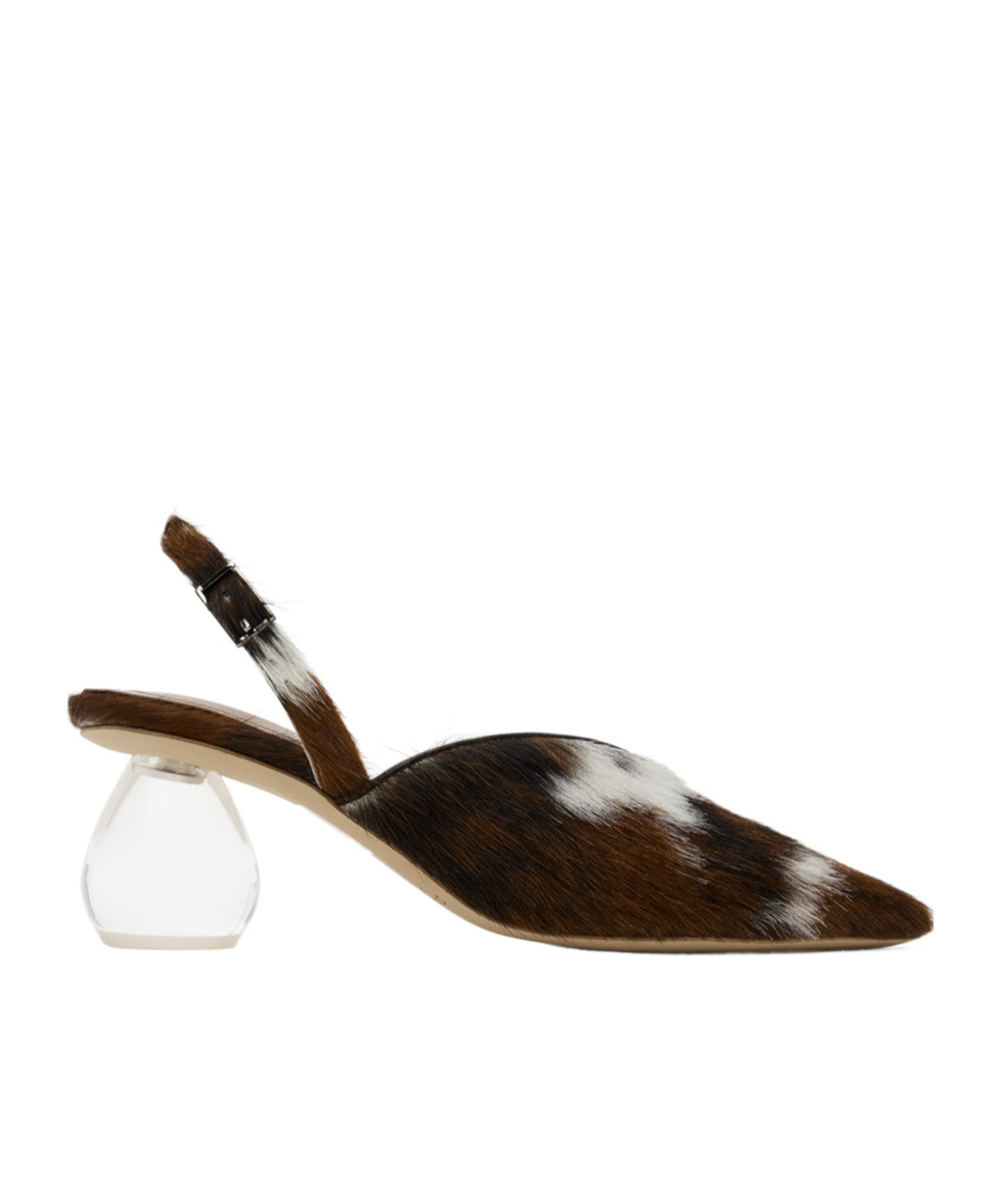 Simone Rocha Pointed Slingback High-heeled Sandals In Multicolor