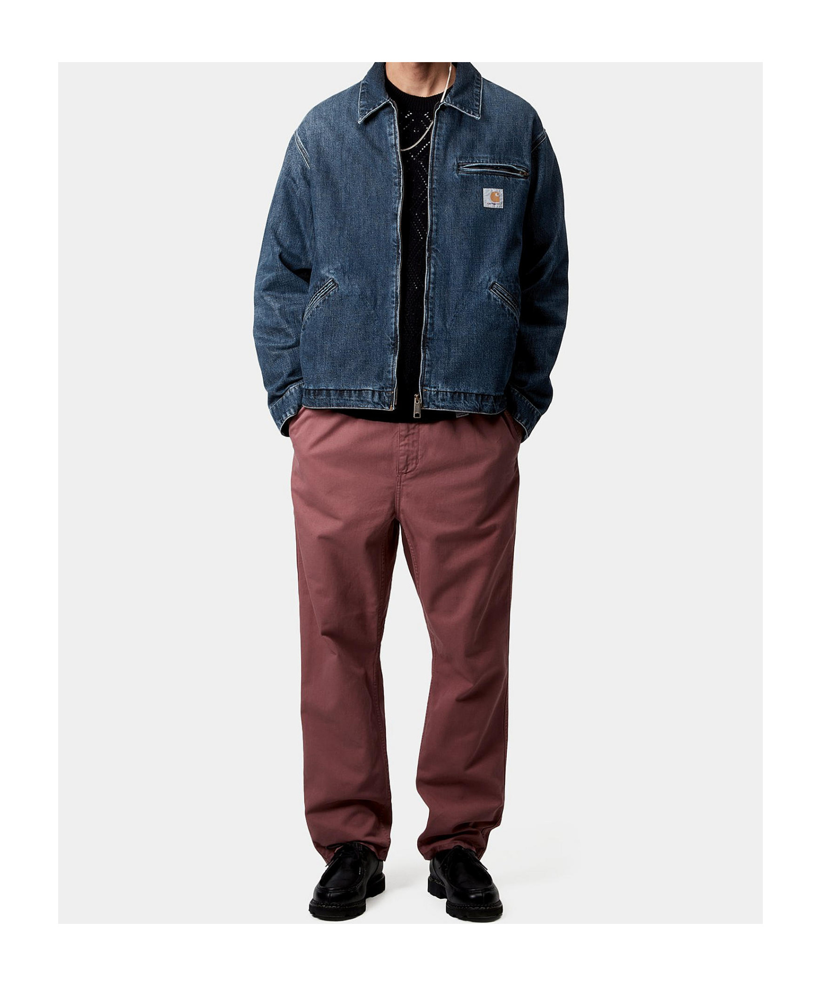 Carhartt Og Detroit Puffer Jackets Blue In Blue