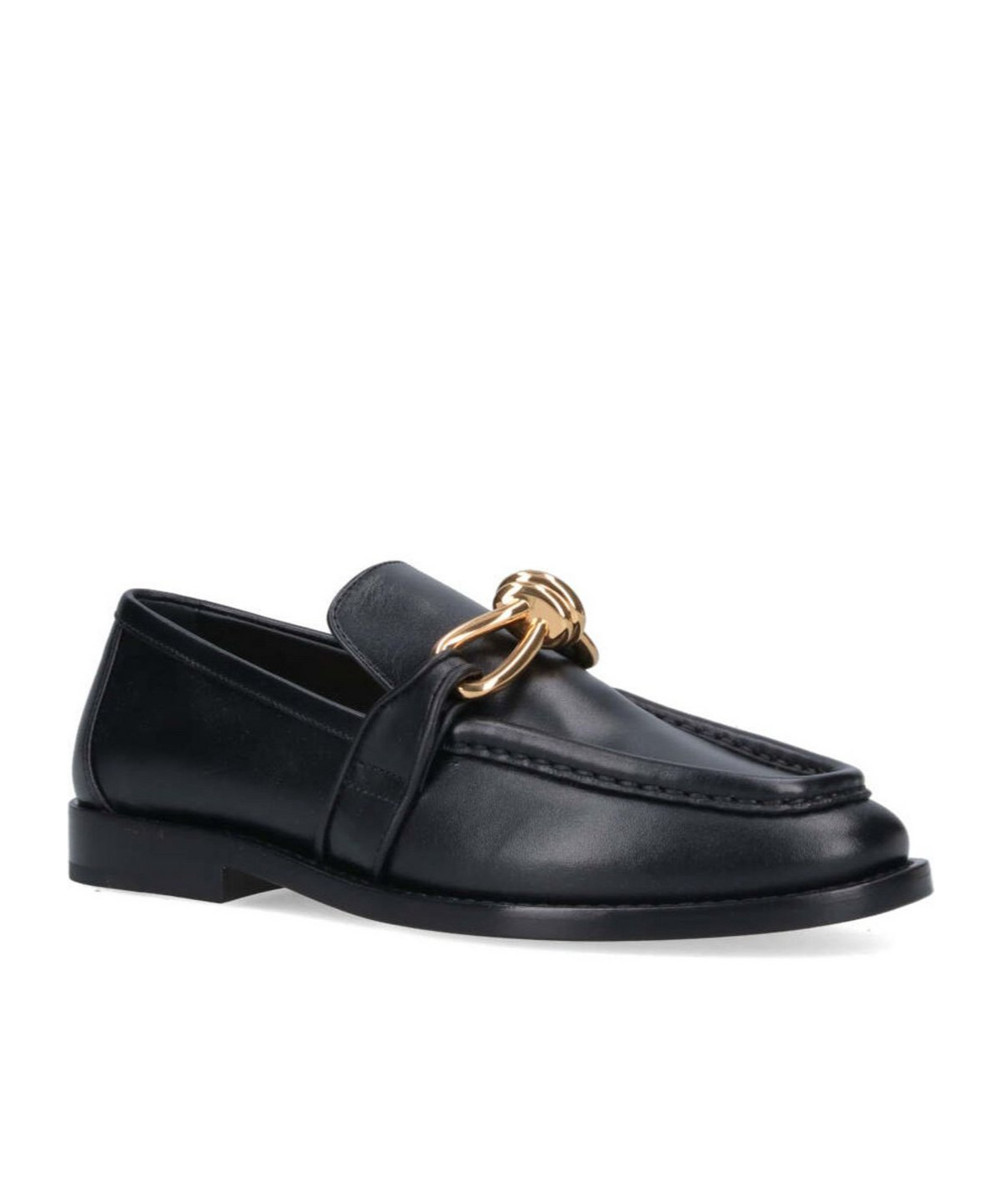 Bottega Veneta Astaire Embellished Leather Loafers In Black