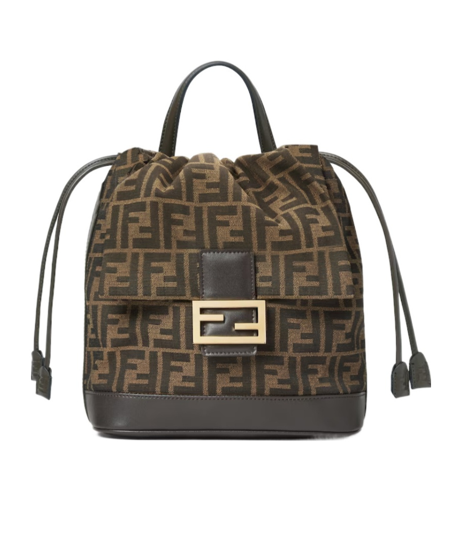 Fendi Ff Top Handle Backpack In Brown