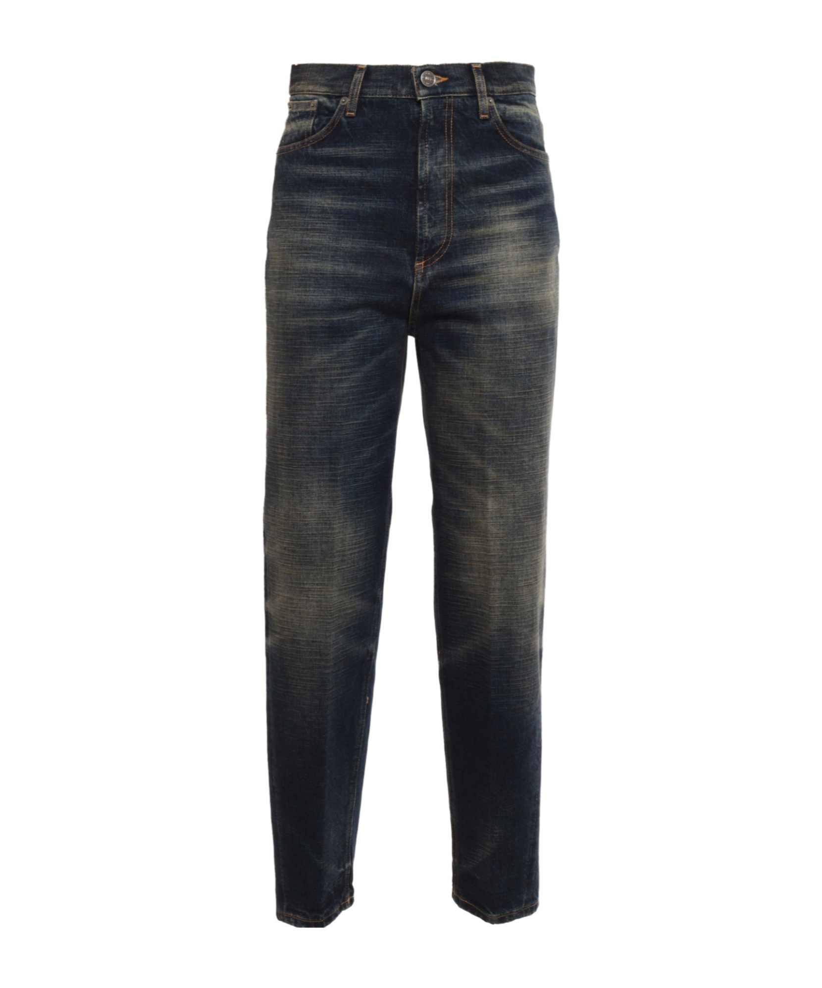 Dondup Embossed Patch Denim Jeans