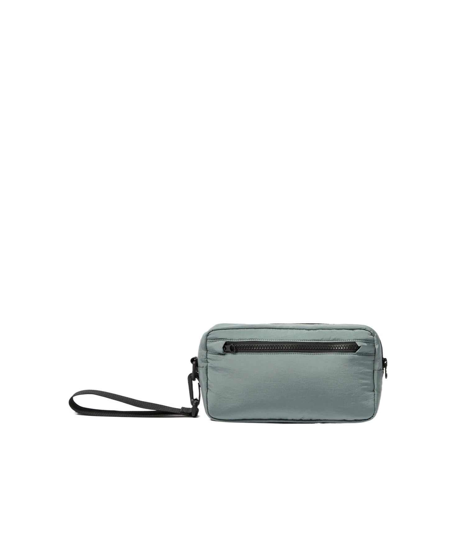 Shop Stone Island Logo Clutch In Gray