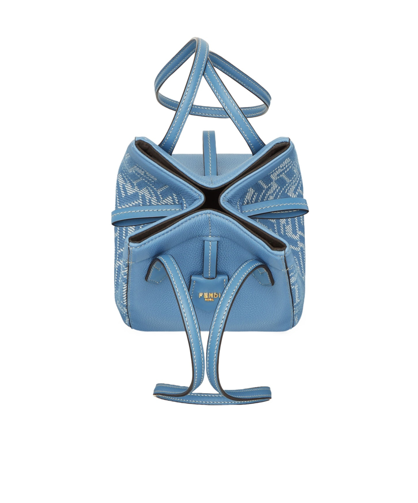かごバッグ FENDI  origami denim effect jacquard ff bucket bag 8BS093AUPXF1SKL_05?wid=2000&