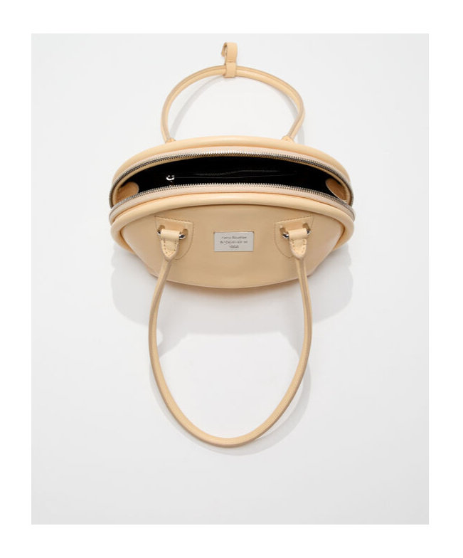 Acne Studios Mini Bowlina Shoulder Bag In Nude