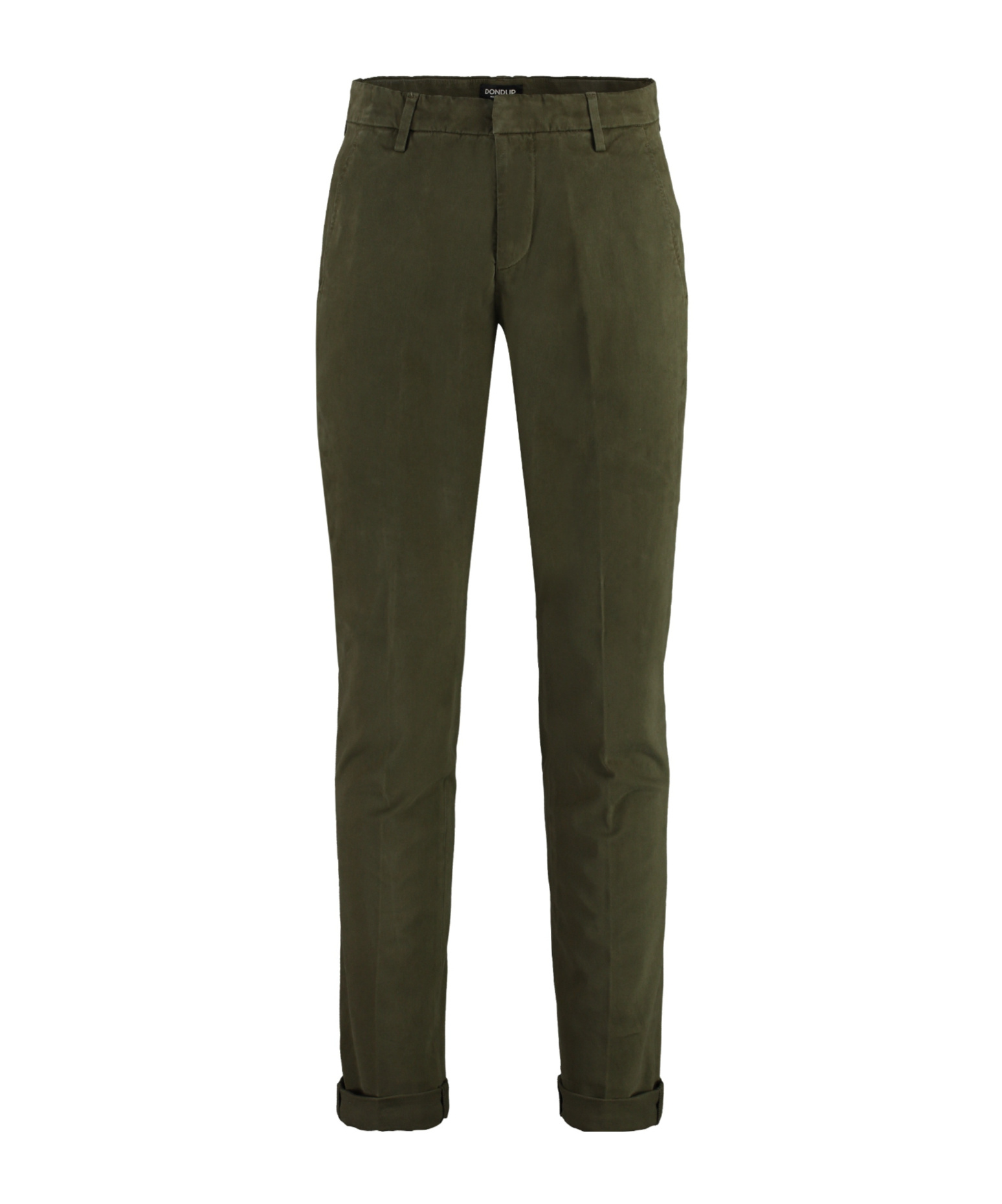 Dondup Belt-lined Casual Pants In Green