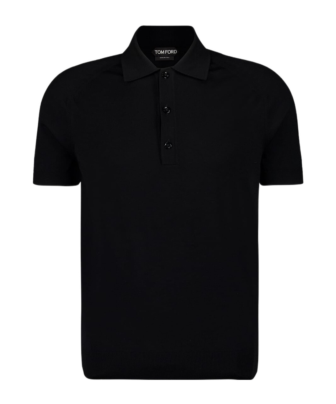 Tom Ford Short-sleeve Polo Shirt In Black