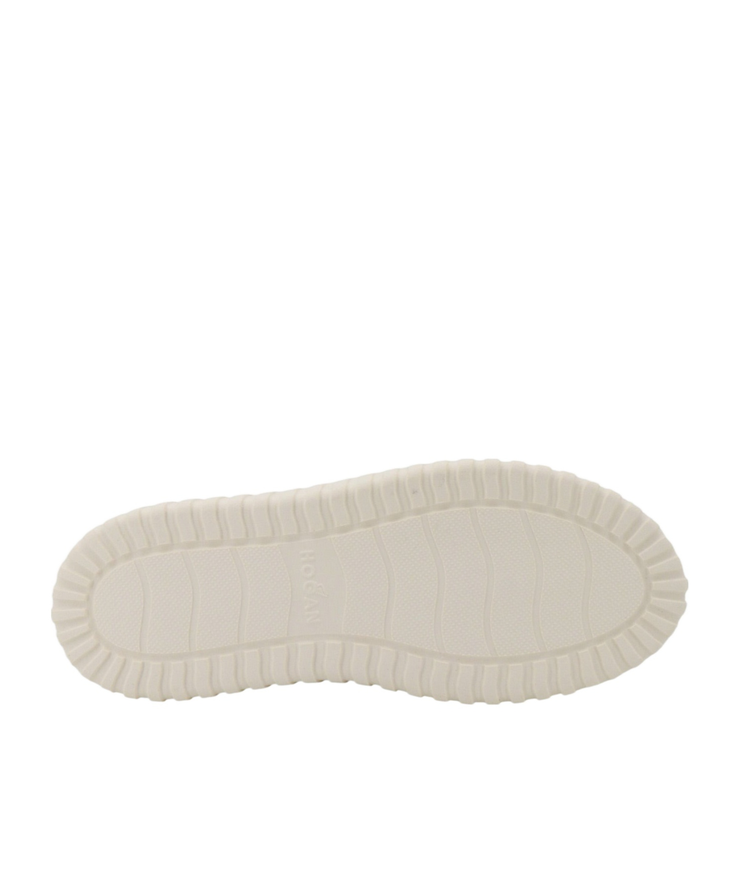 Hogan H-stripes Leather Sneakers With Contrasting Detail In Nude