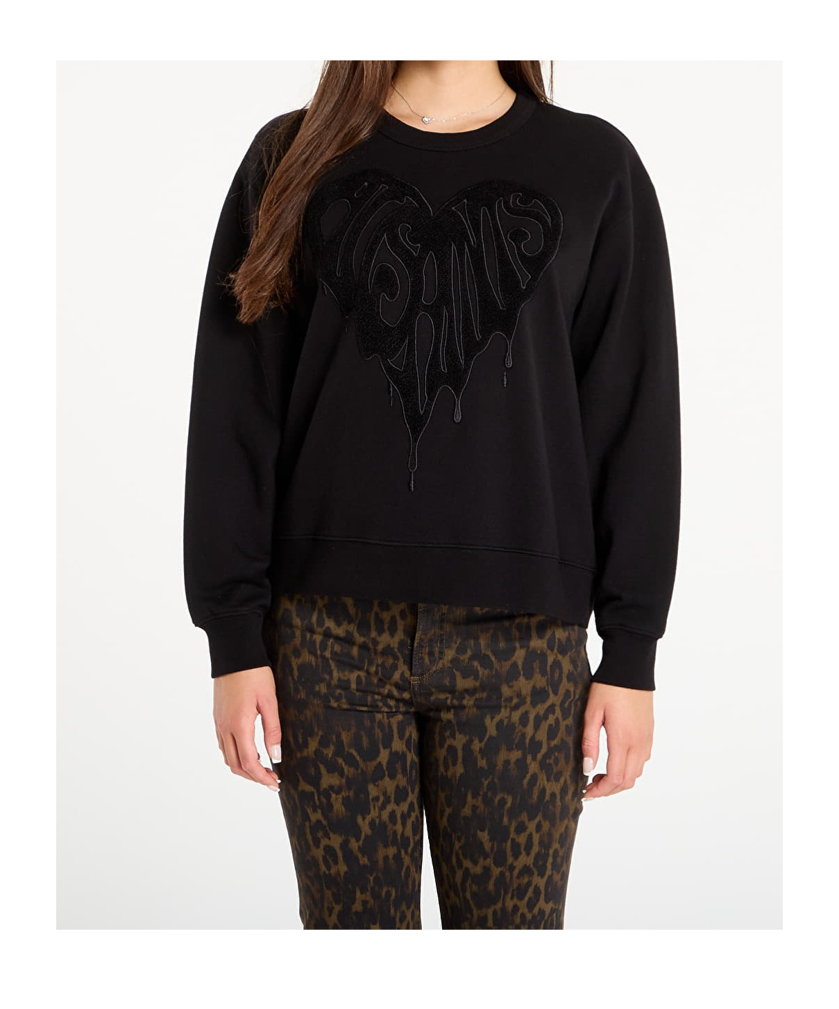 Allsaints Trip Crewneck Sweatshirt In Black