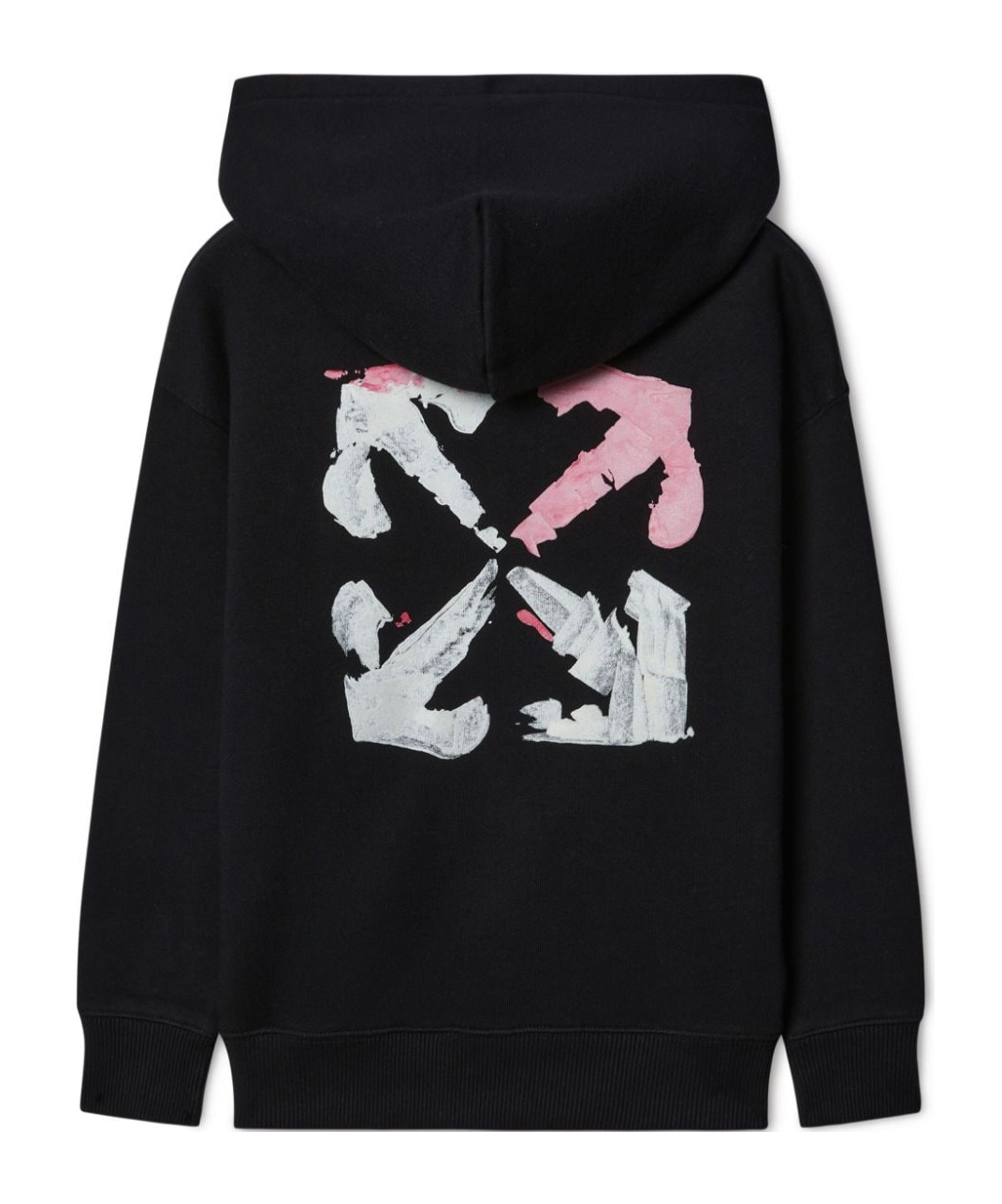 OFF-WHITE ARROW ACRYLIC COTTON HOODIE 