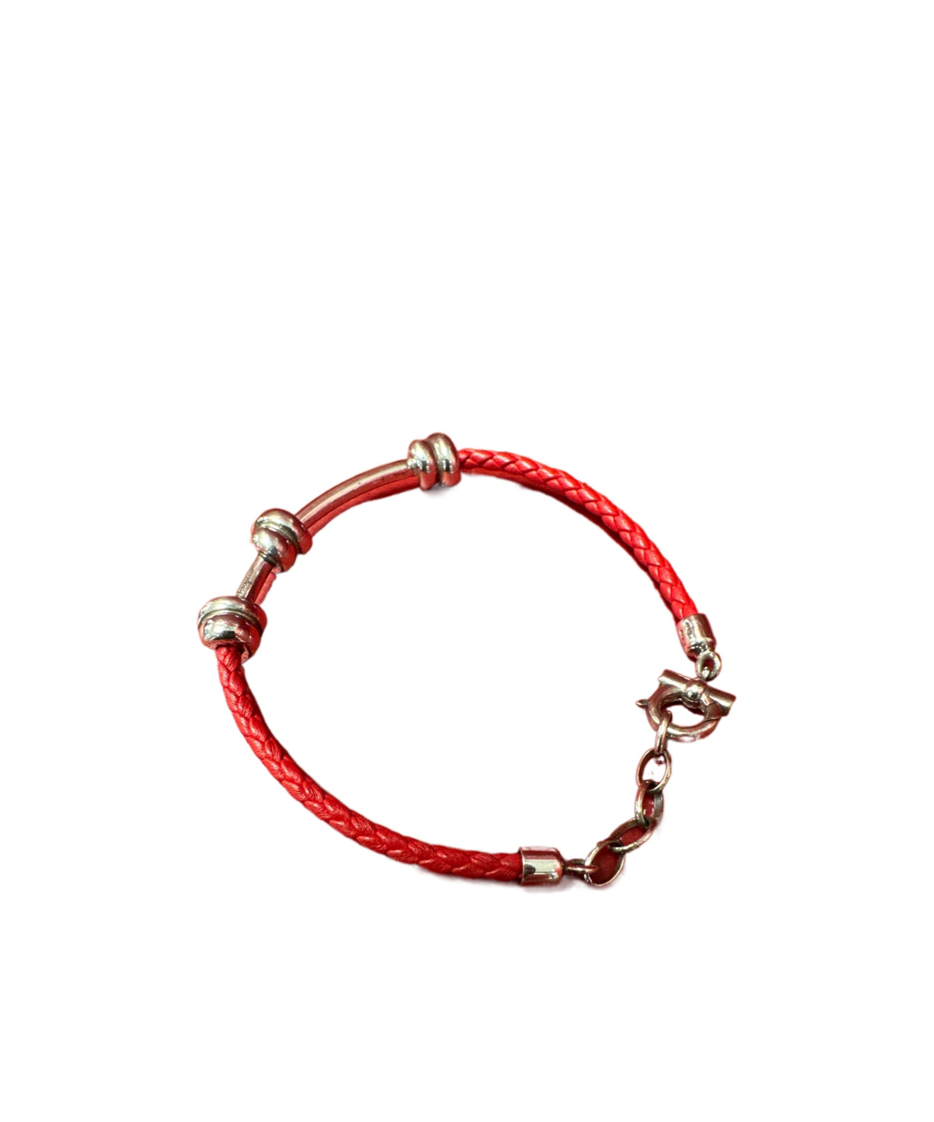 Ferragamo Tied Detail Bracelet In Red