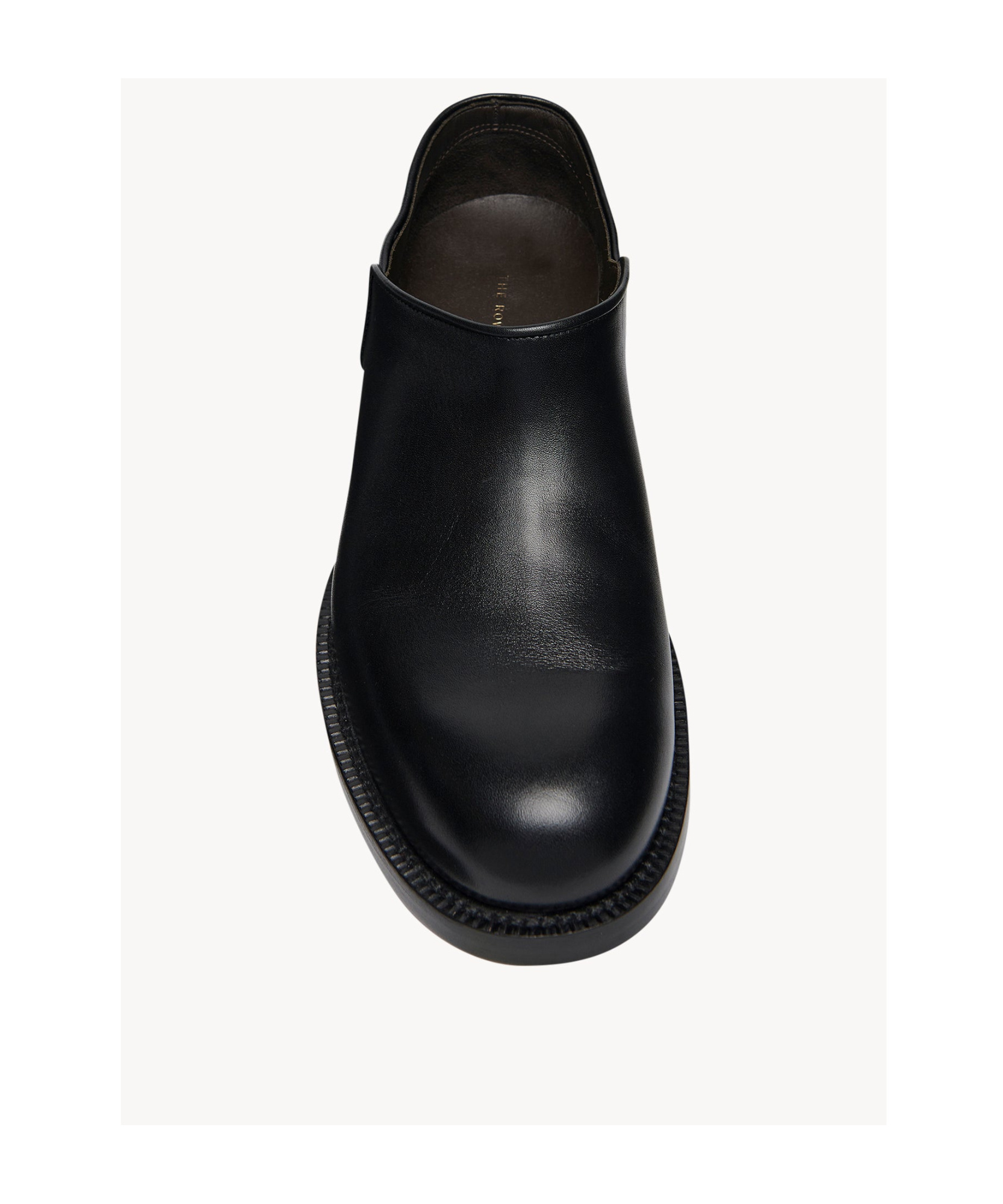 The Row Nobilis Leather Derby Shoes In Black