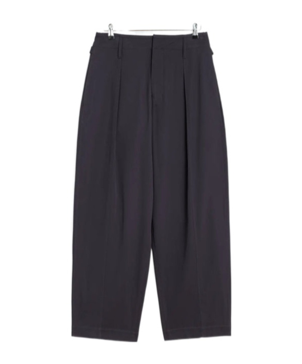 Lemaire Black Drawstring Pants In Wool Blend In Black