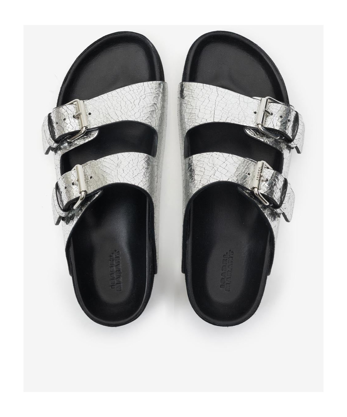 Isabel Marant Lennyo Leather Sandals In Black