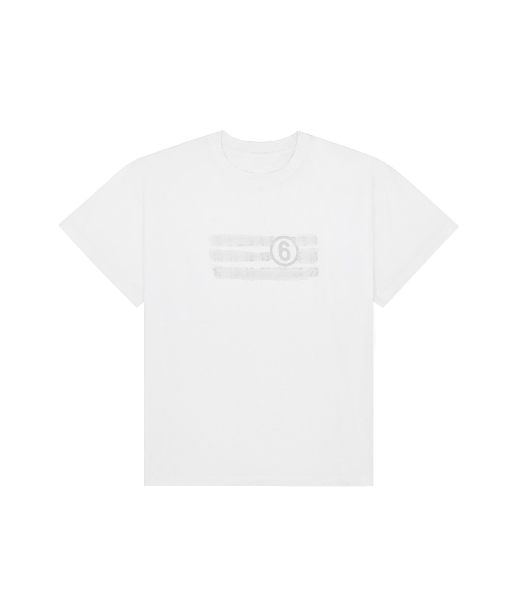 Mm6 Maison Margiela Numeric T Shirt In White