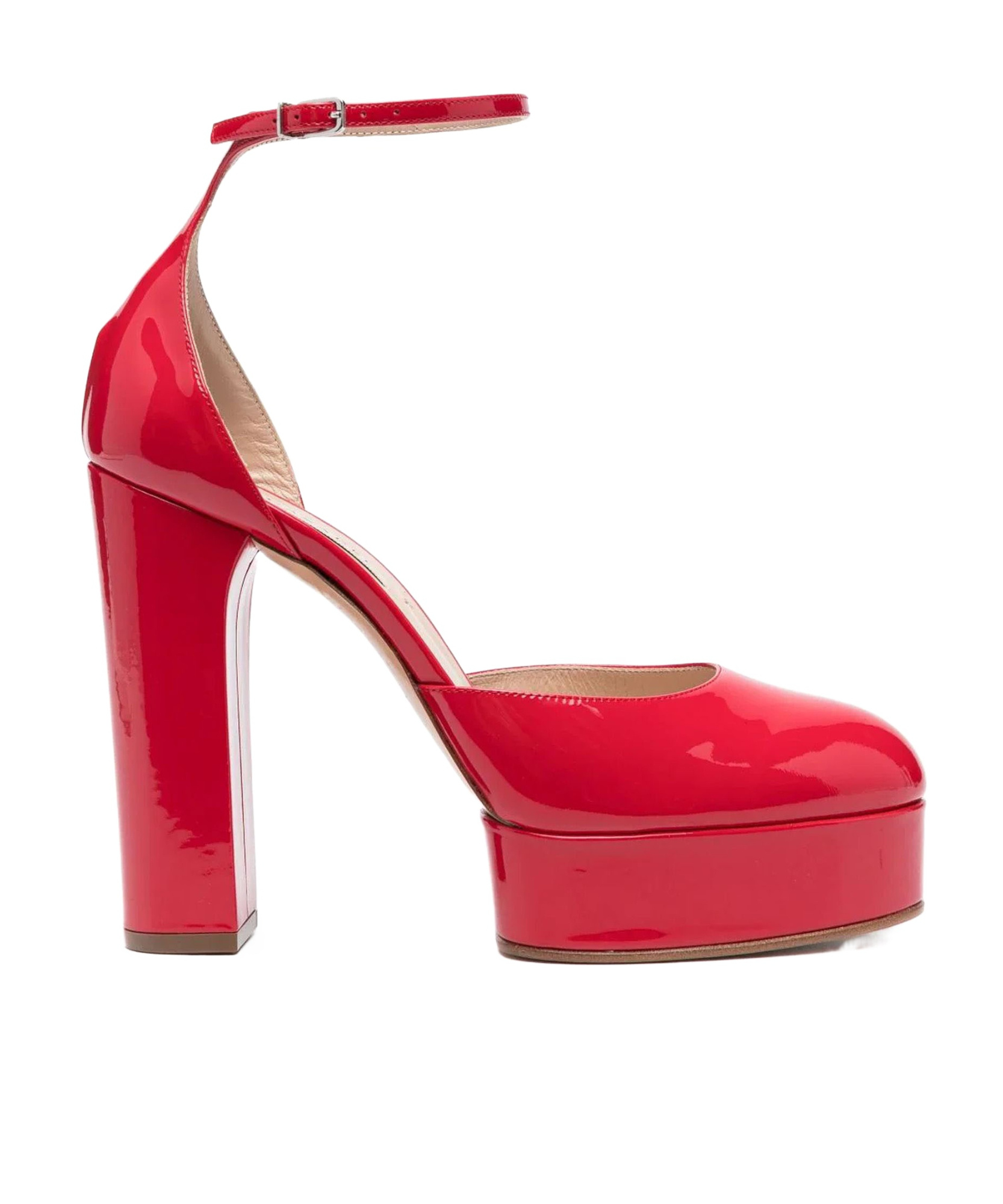 Casadei Thick Soled High Heels In Red