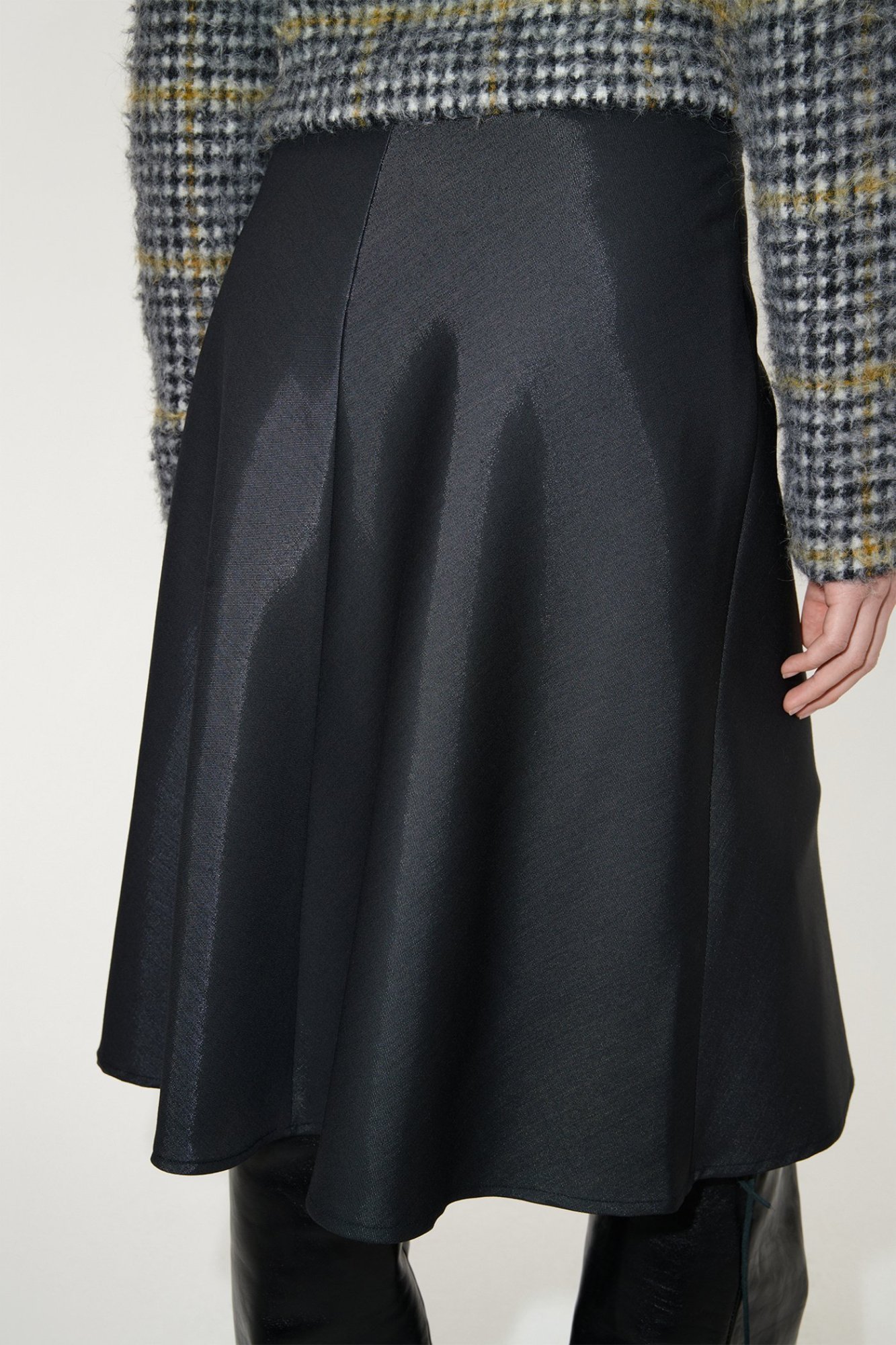 Shop Our Legacy Curtain High-rise Wool Skirt In Black