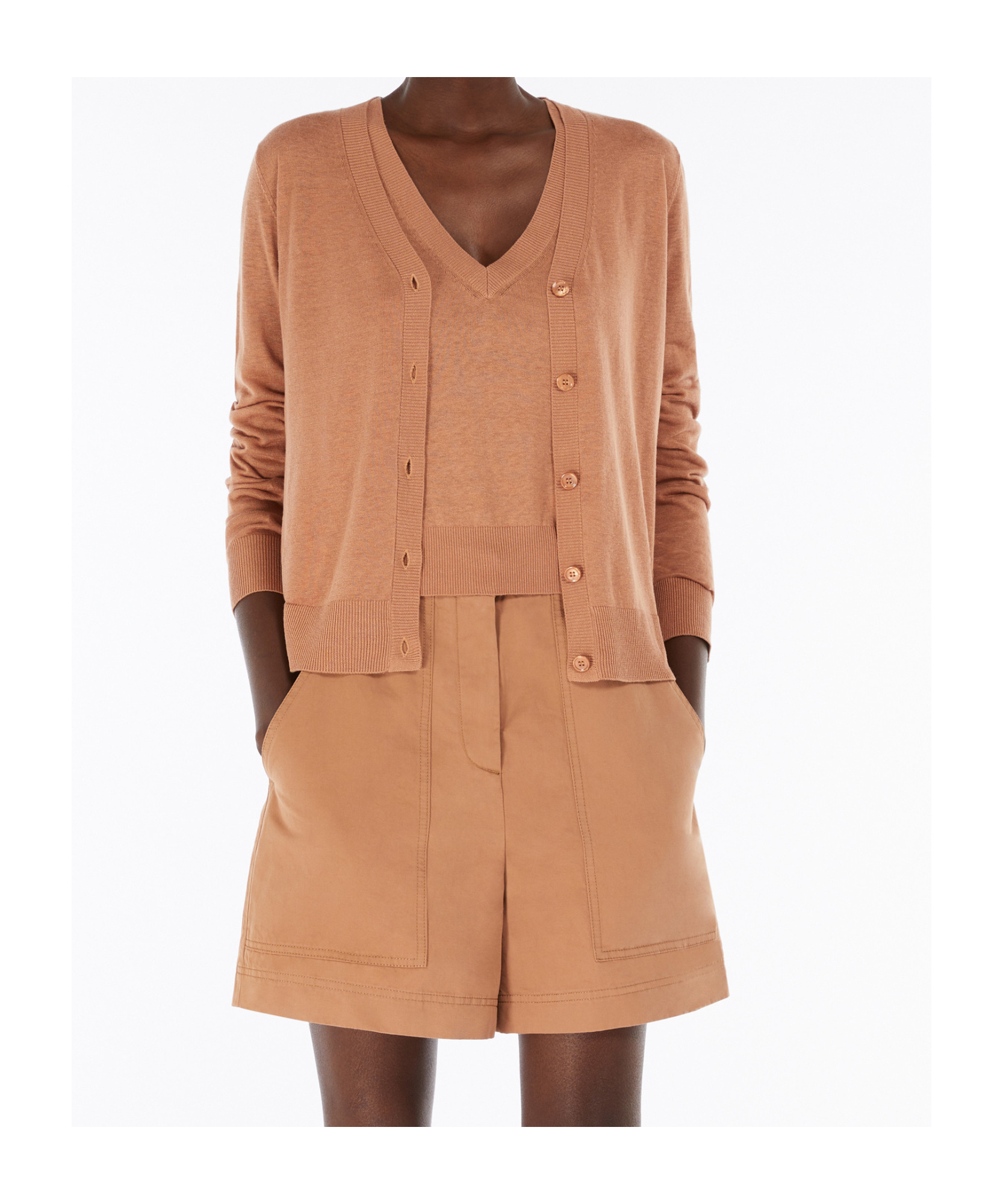Weekend Max Mara Silk And Linen Yarn Twin Set