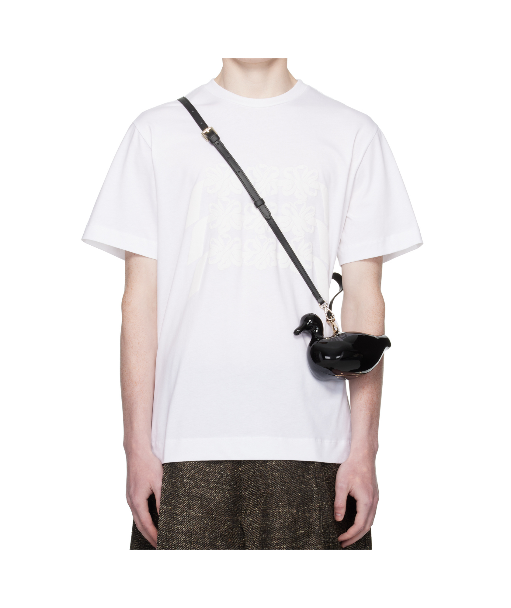 Simone Rocha Daisy Chain-print Cotton T-shirt In White