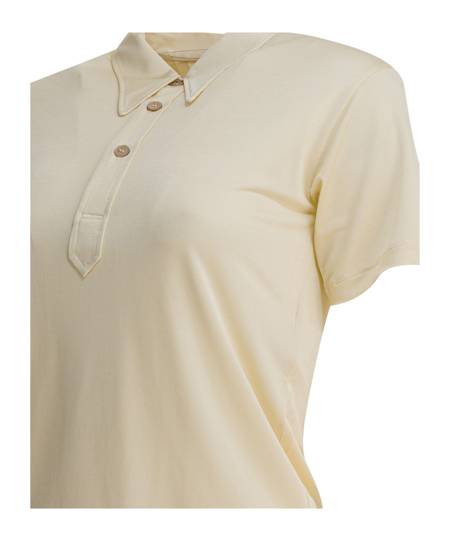 Maison Margiela Short Sleeved Buttoned Polo Shirt In Neutral