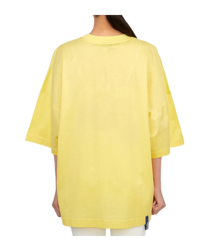 Max Mara Short-sleeved T-shirt In Yellow