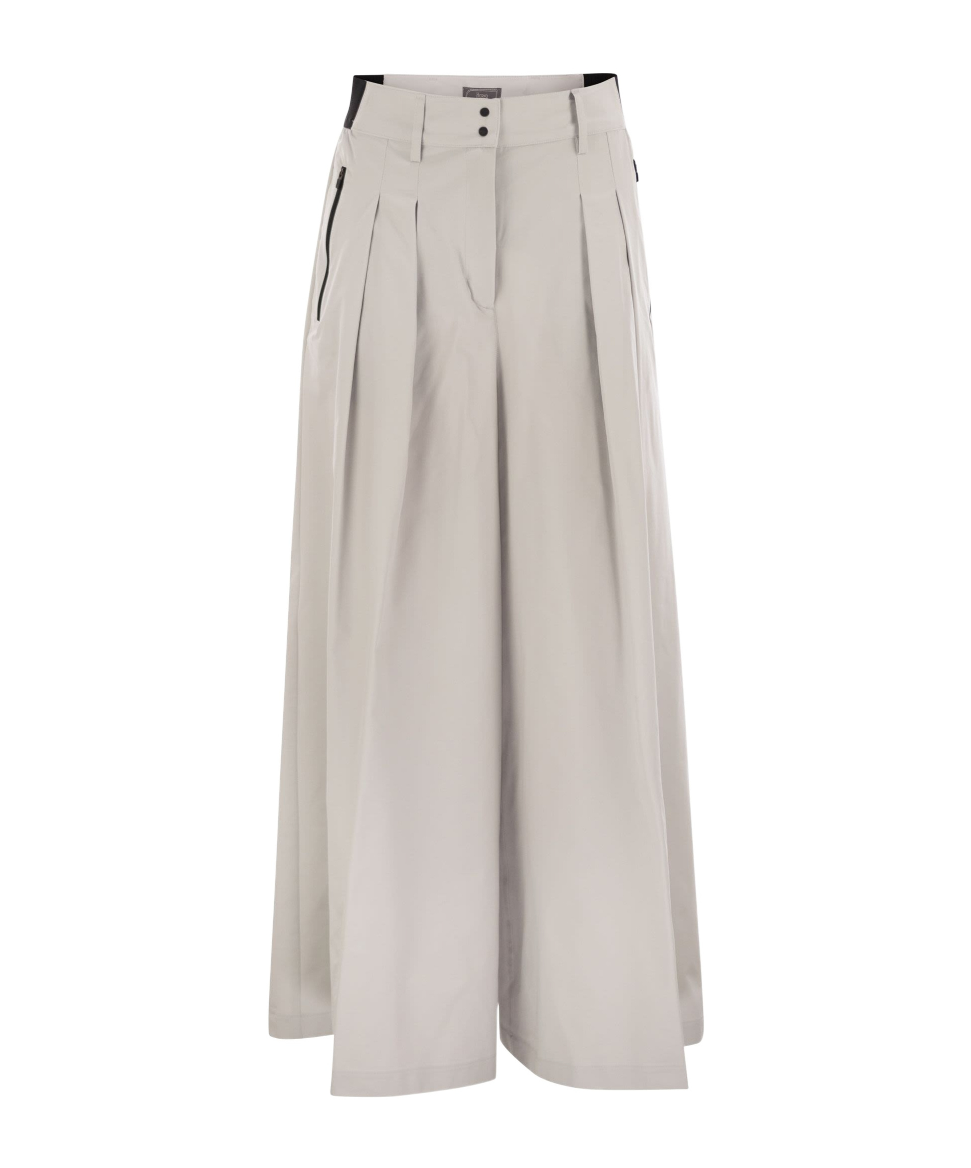 Herno Women Nylon Skirt Trousers In Gray