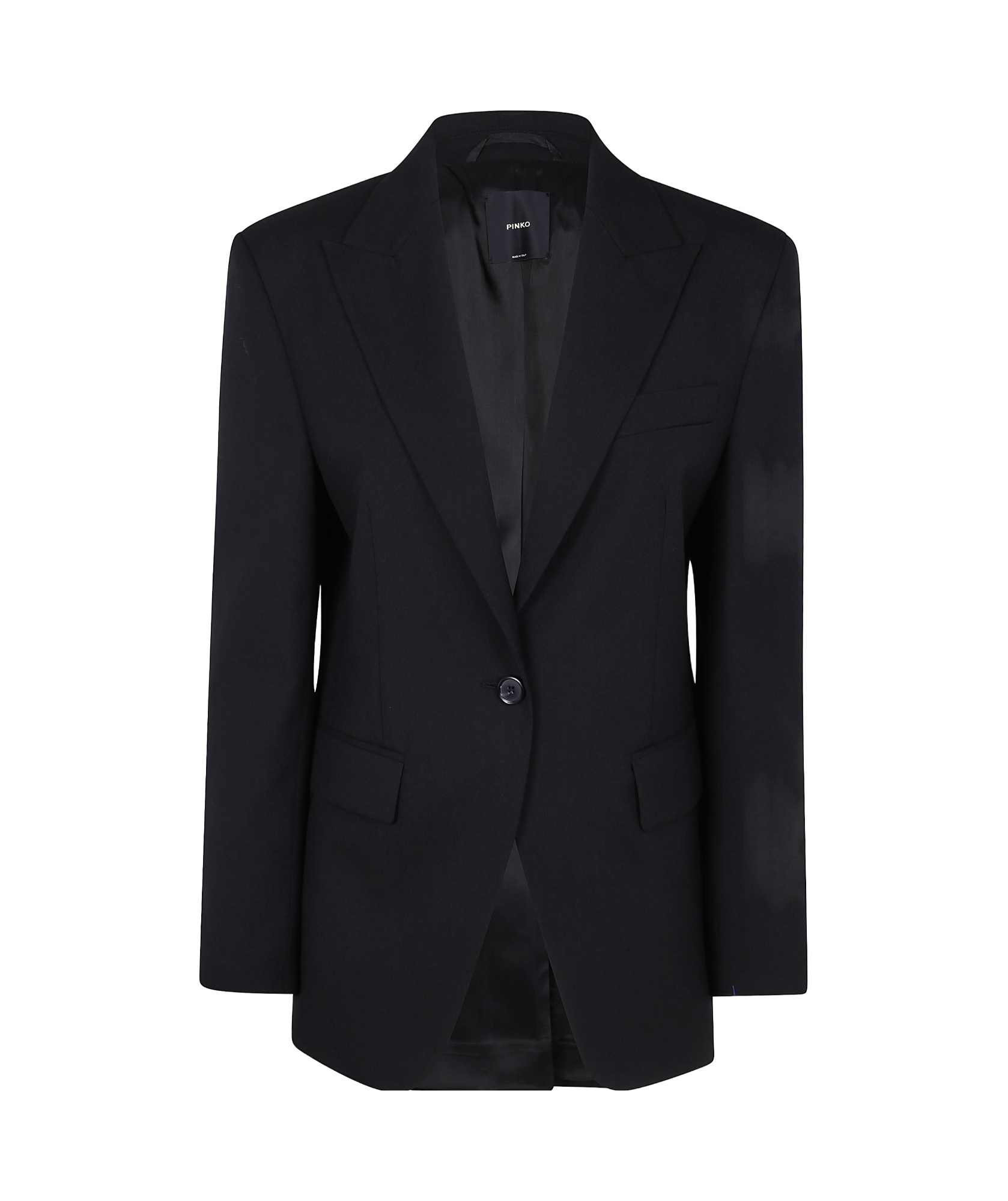 Pinko Giappone Twill Blazer In Black