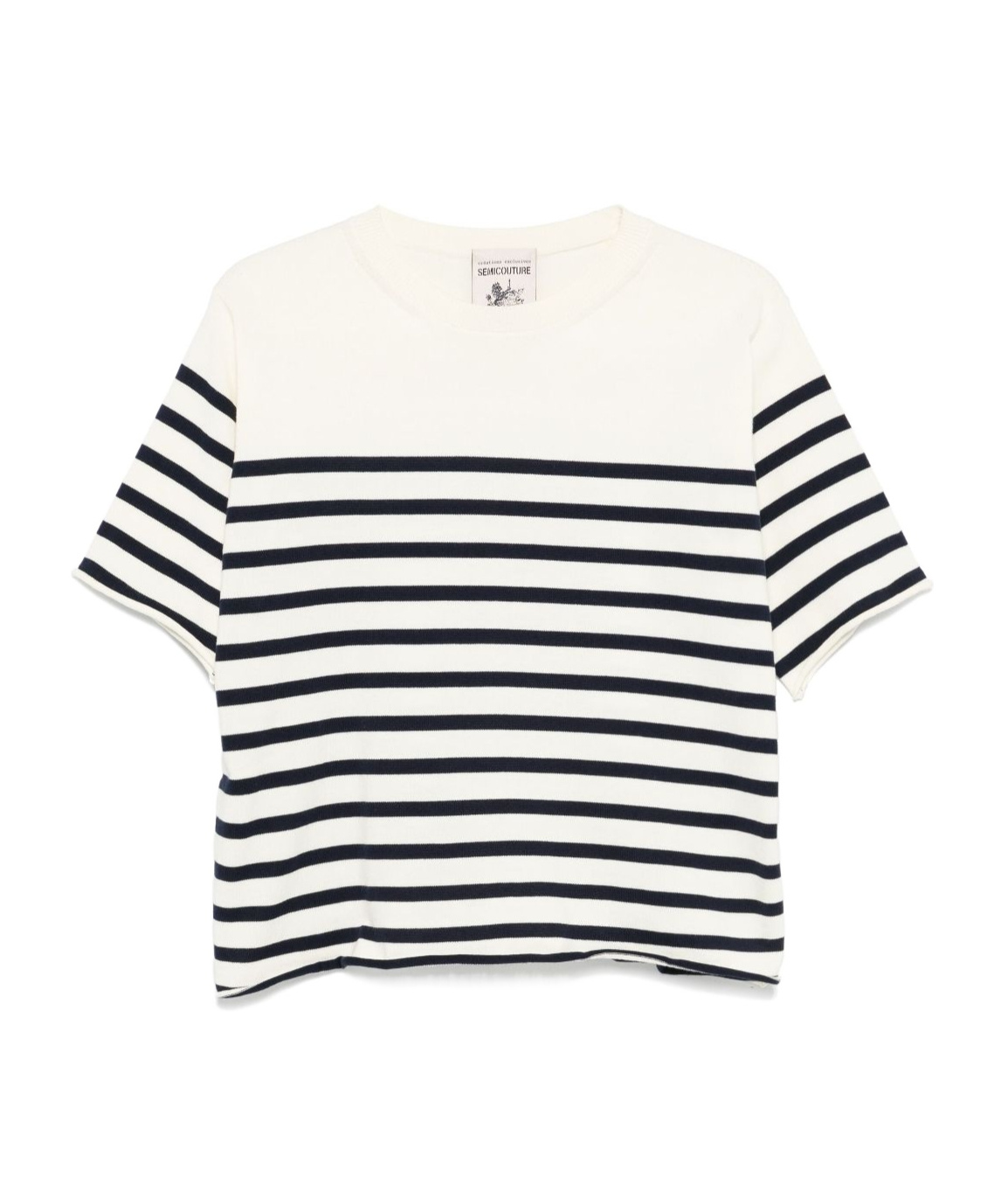 Shop Semicouture Ombeline T-shirt In White
