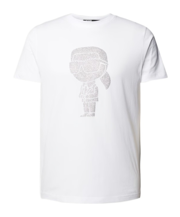 Karl Lagerfeld Label Details Short-sleeved T-shirt In White