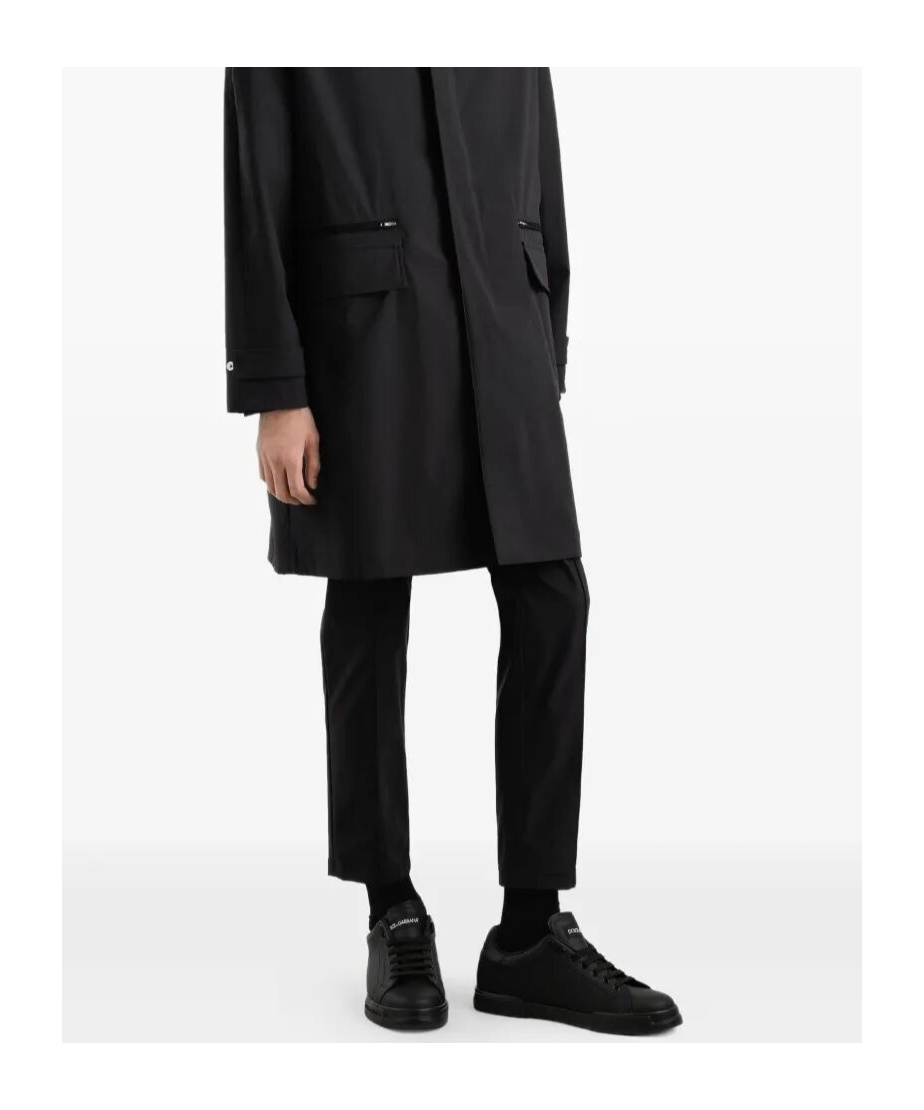 Dolce & Gabbana Joggers In Herringbone Jersey In Black