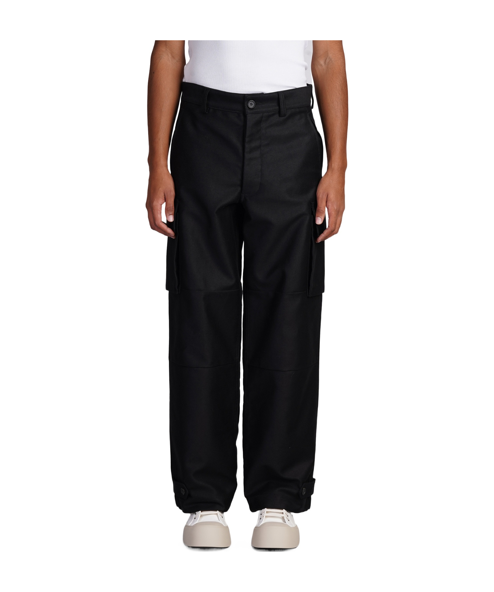 Marni Pants In Black Cotton In Black