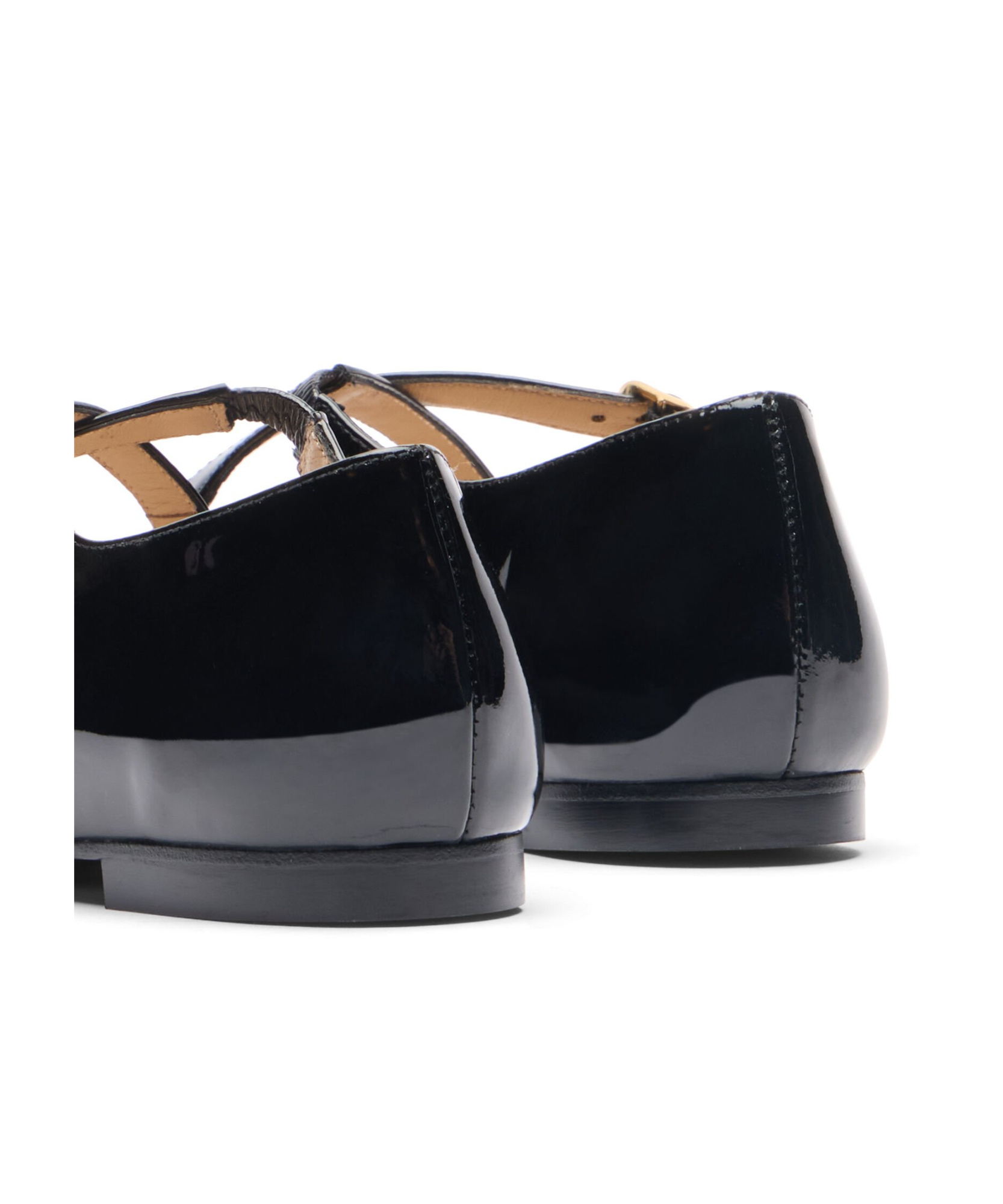 Shop Stuart Weitzman Round Head Mary Jane Shoes In Black