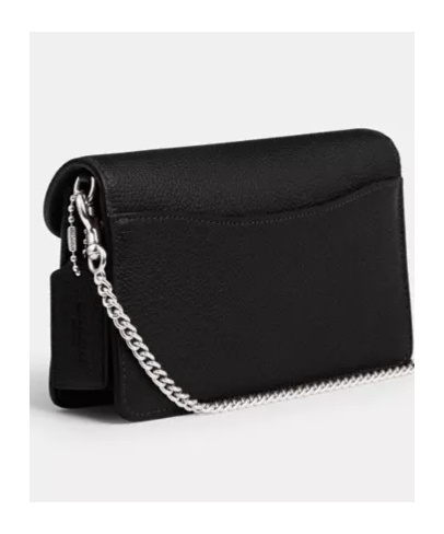 COACH COACH TABBY LOGO PLAQUE CHAINED CLUTCH BAG
