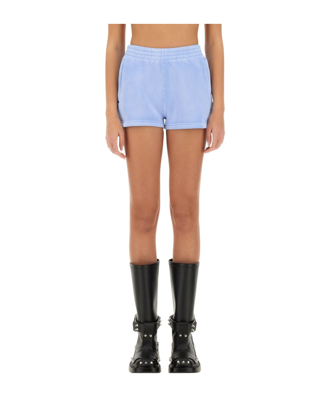 Alexander Wang T Elastic Waist Shorts In Multicolor