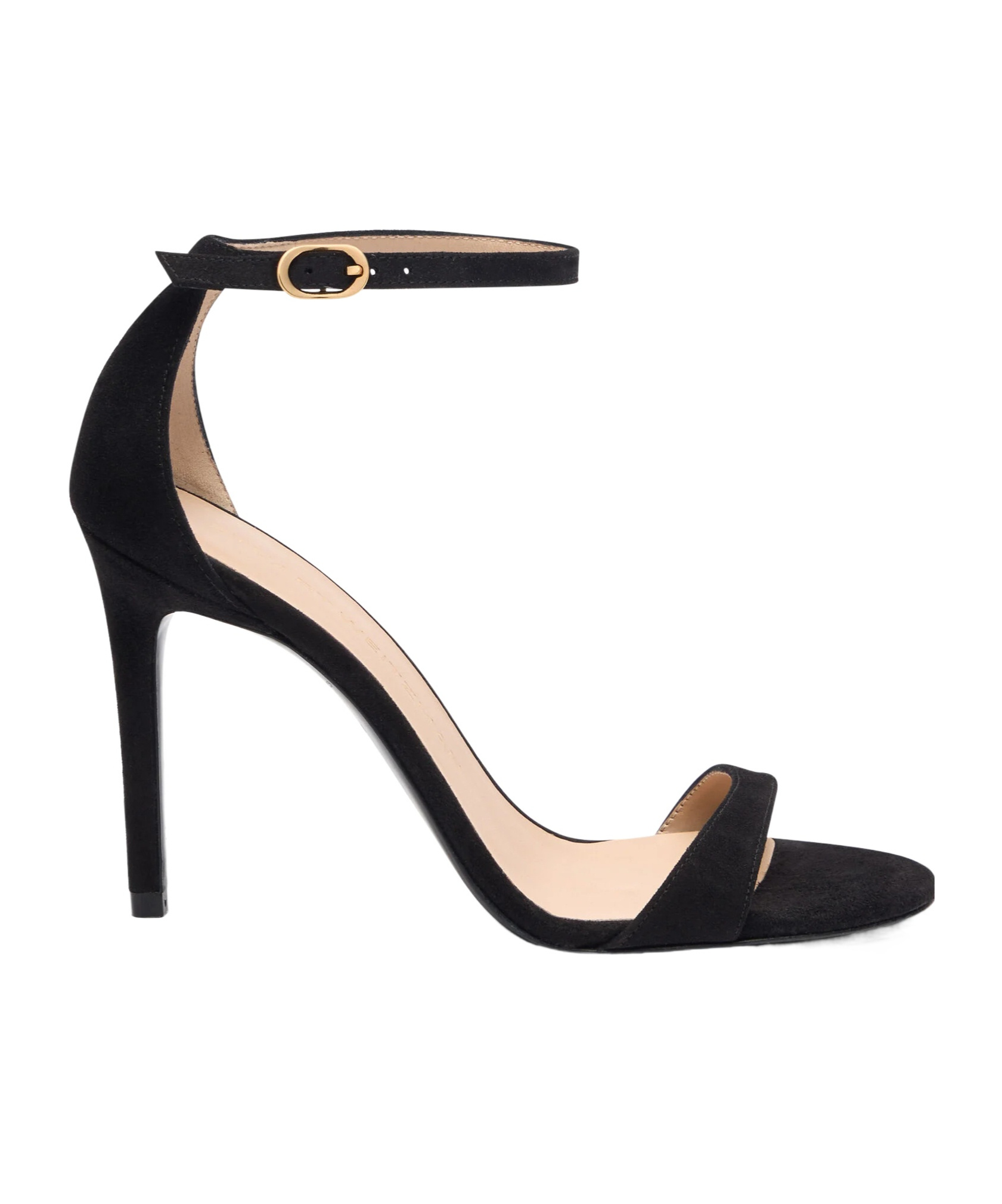 Stuart Weitzman Nudist Ii Sandals In Black Suede