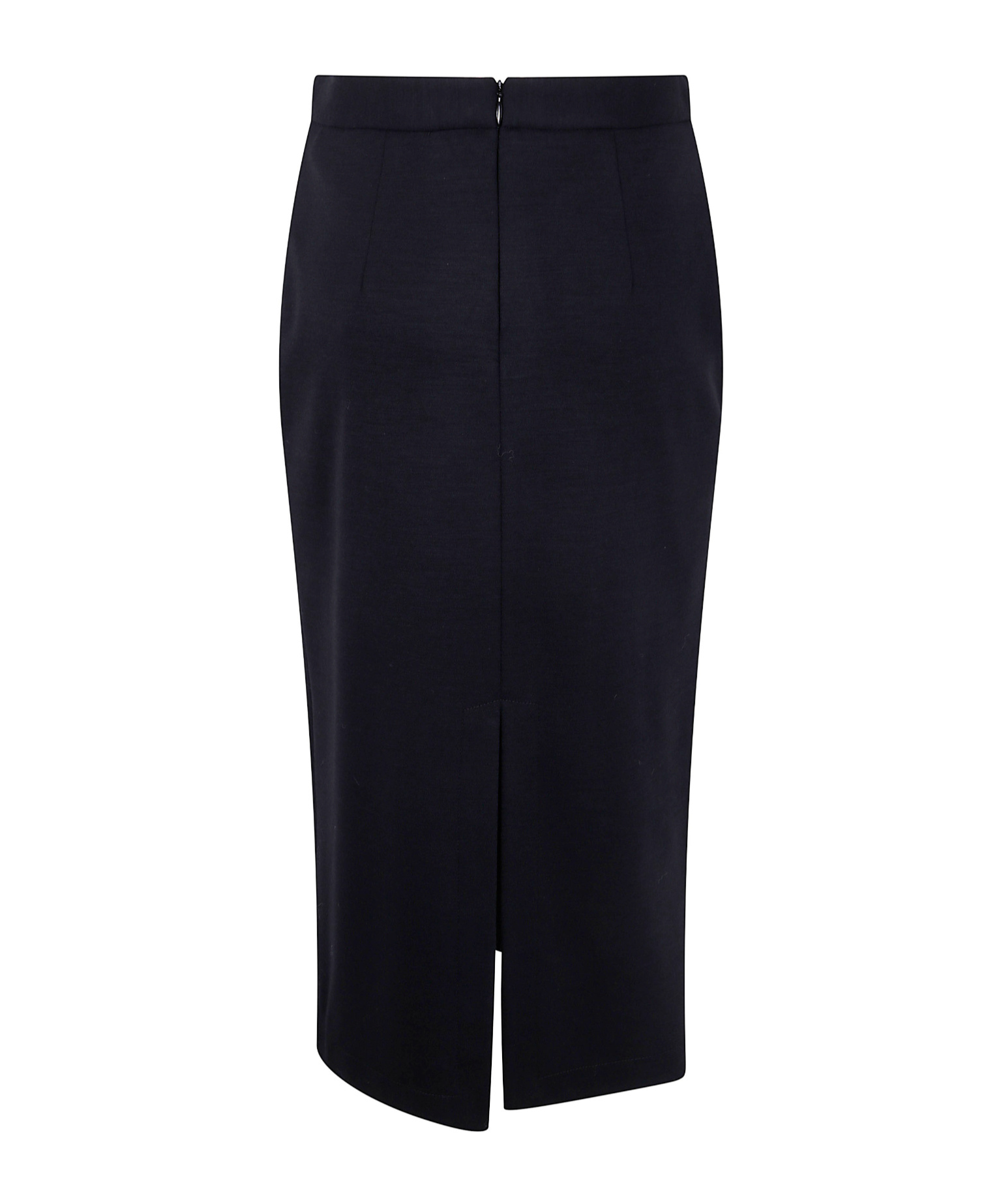 Harris Wharf London Women Midi Skirt Superfine Merino In Black