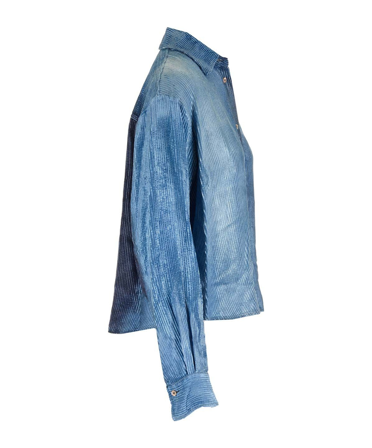 FORTE FORTE VELVET DENIM OVERSHIRT