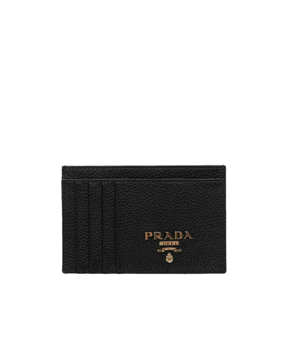 Prada Logo Card Holder In Black