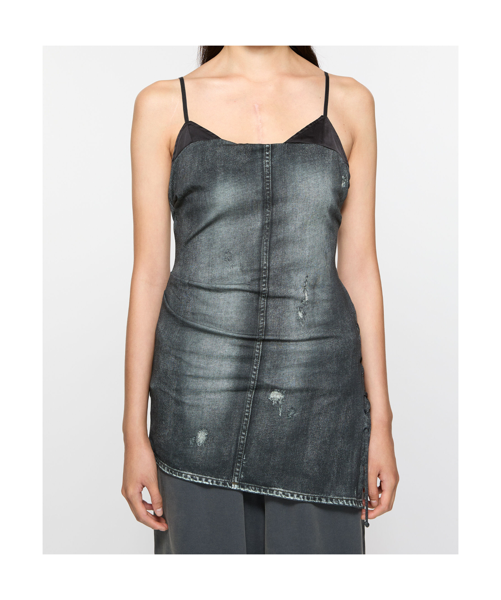 ACNE STUDIOS DENIM-PRINT TANK TOP