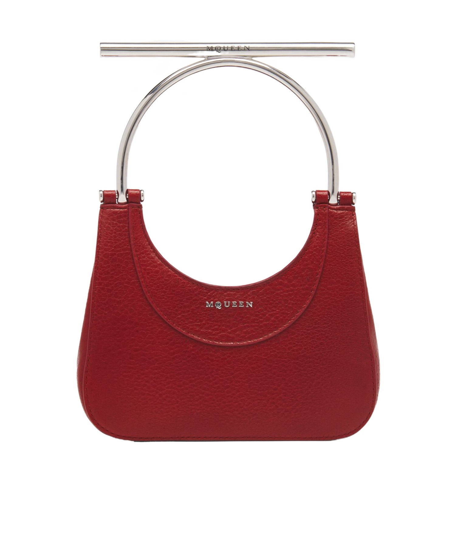 Alexander Mcqueen Mcqueen Mini T-bar Crossbar Leather Handbag In Red