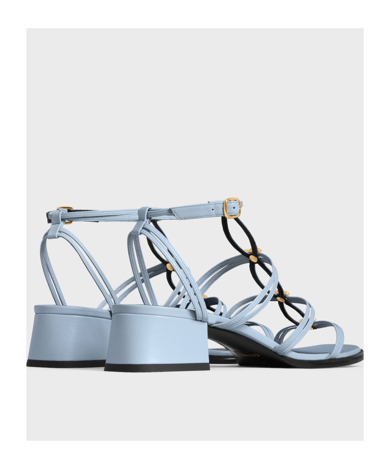 CELINE CELINE CLEMENCE MULTI TRIOMPHE SANDAL IN LAMBSKIN