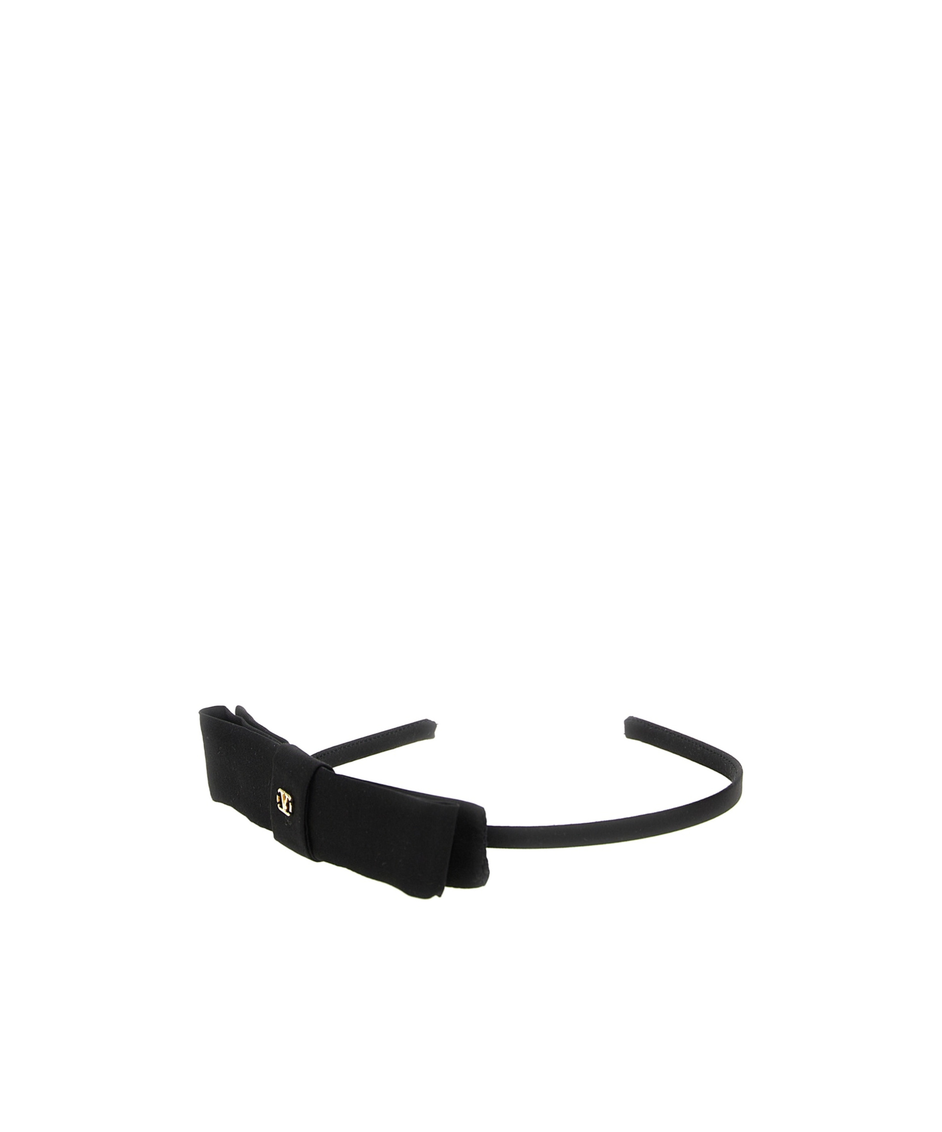 Valentino Vlogo Signature Bow Detailed Headband In Black