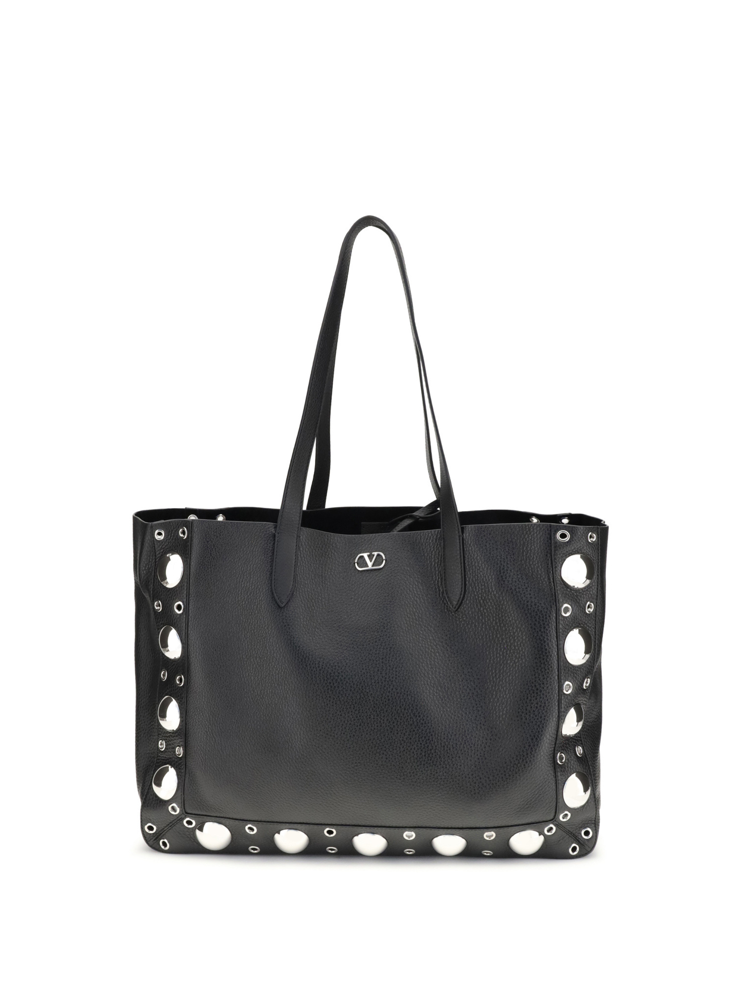 Valentino Nellcote Large Tote In Black