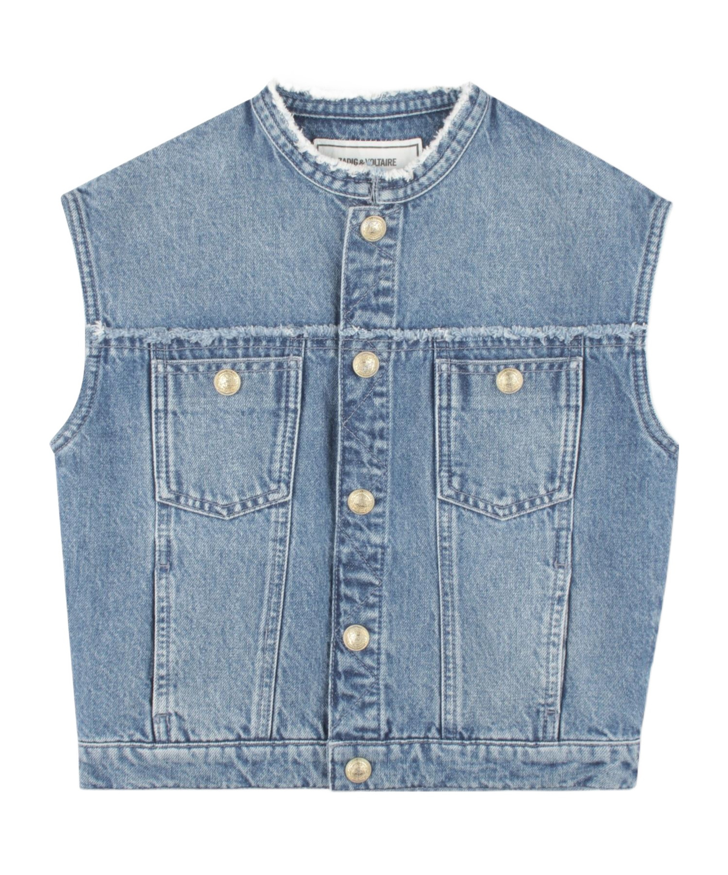 Zadig & Voltaire Sleeveless Vest In Blue