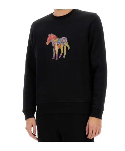 Ps By Paul Smith Logo-print Sweatshirt In Black