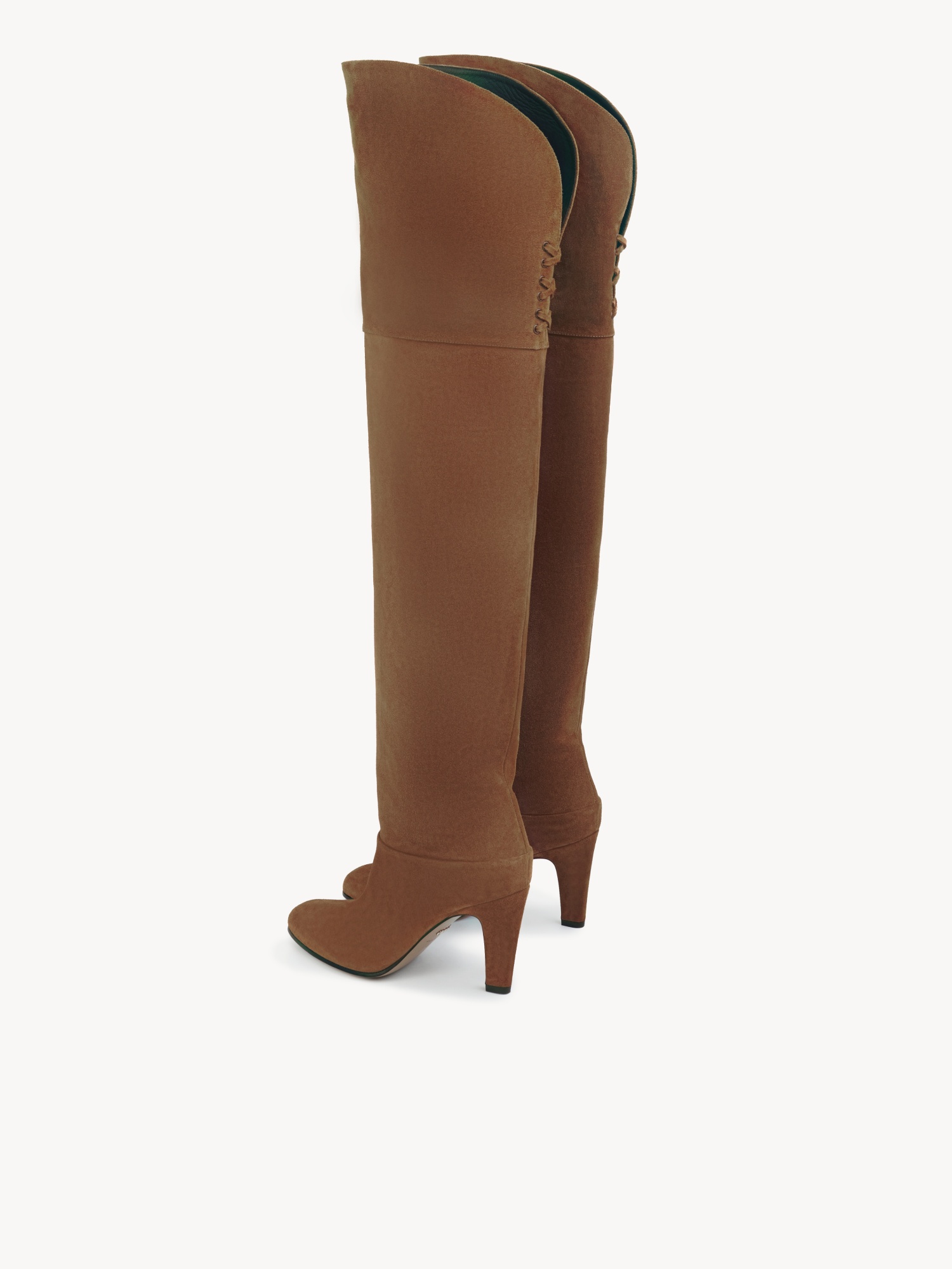Chloé Eve Thigh High Boot In Brown