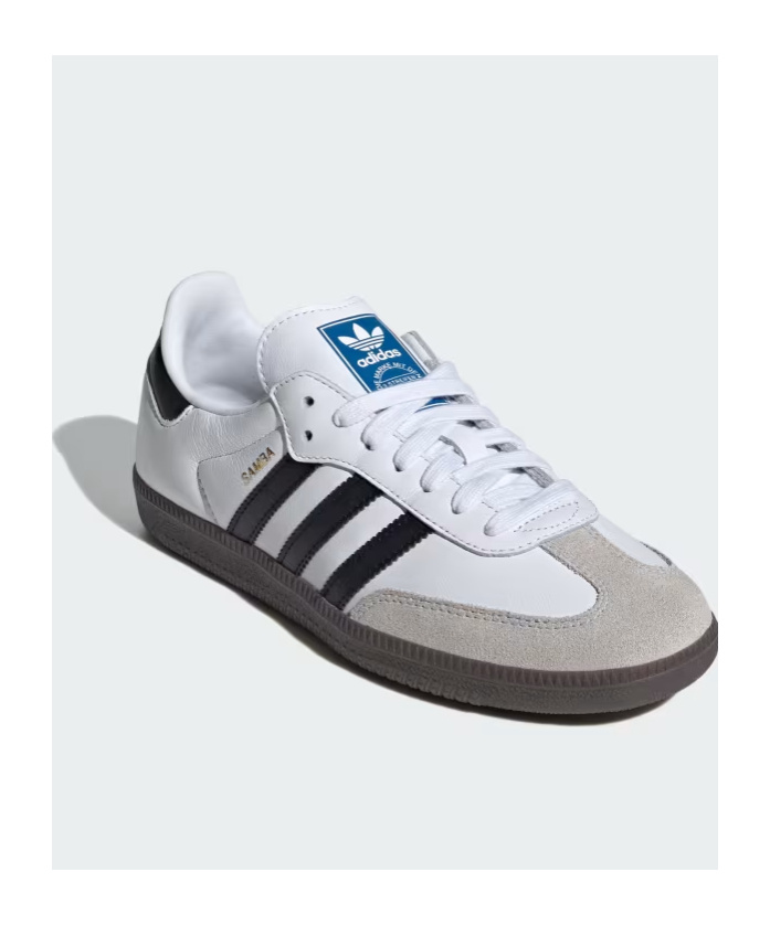 Adidas Originals Womens Silver Metallic Black Gu Samba Og Logo-print Metallic-leather Low-top Trainers Eur 36 / 3 Uk In White