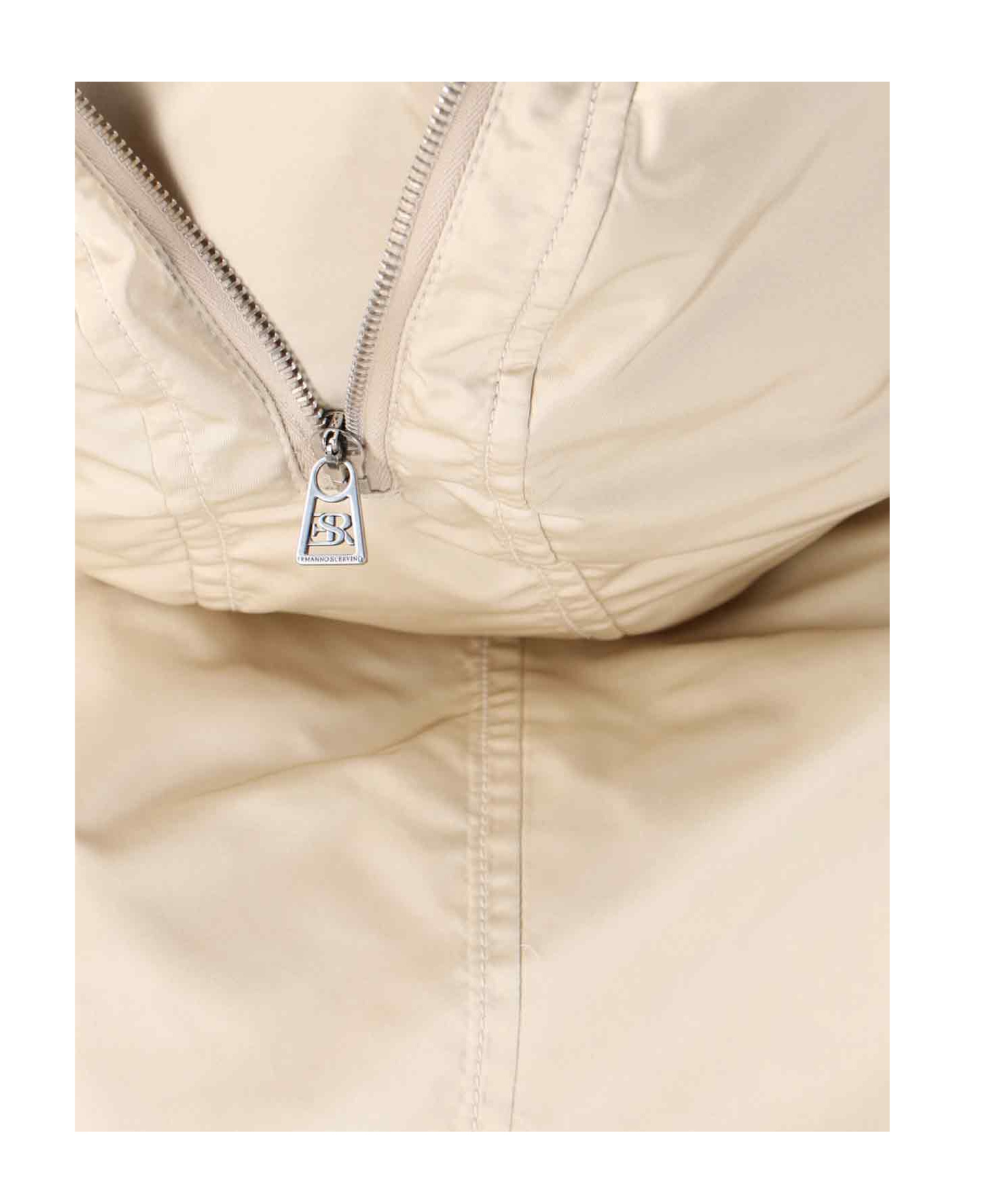 Ermanno Scervino Casual Jacket With Hood And Pockets In Neutral