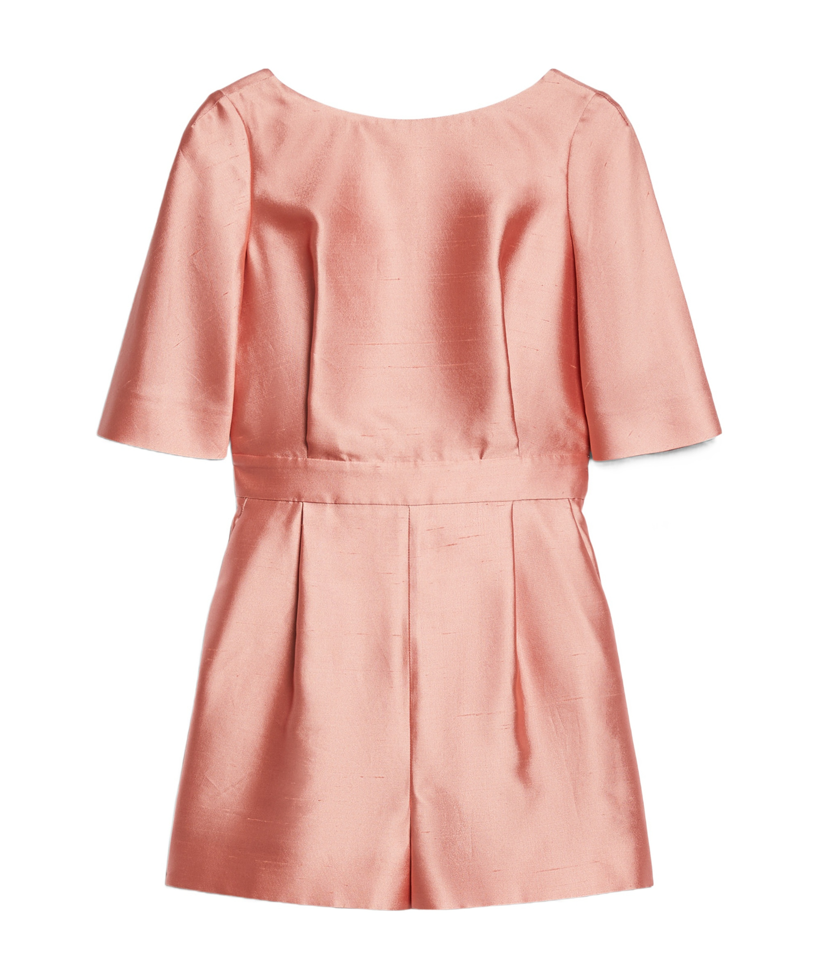 Max Mara Short-sleeved Jumpsuit In Pink