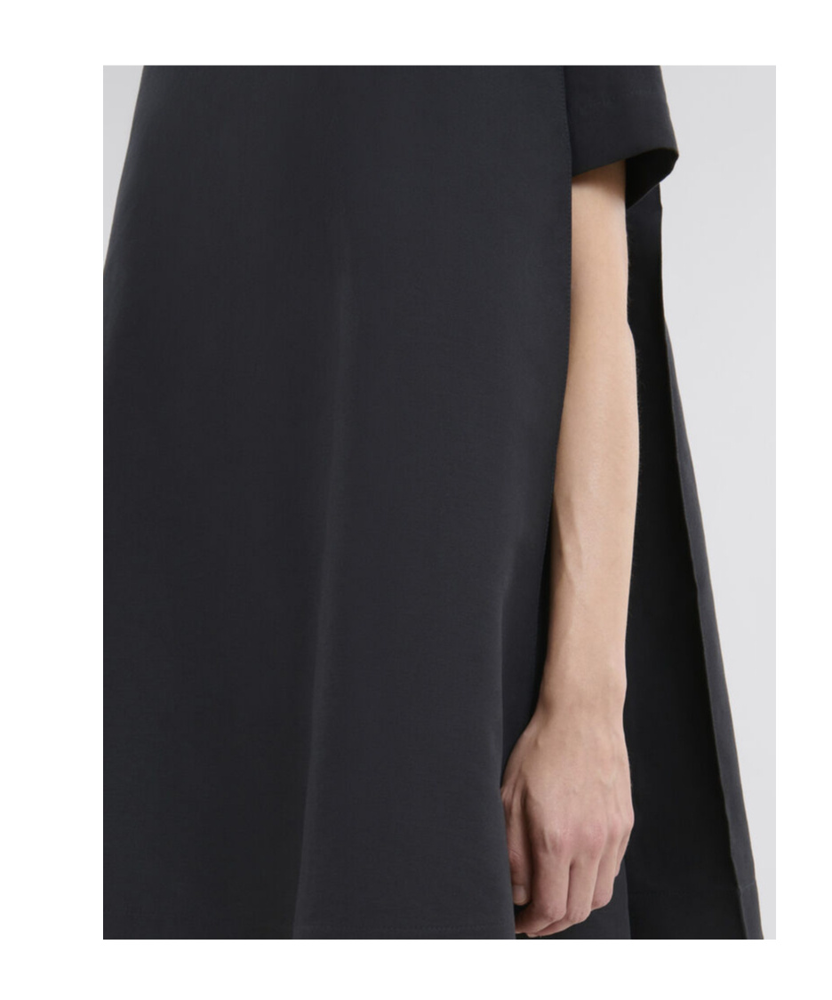 Marni Cotton Mini Dress In Black